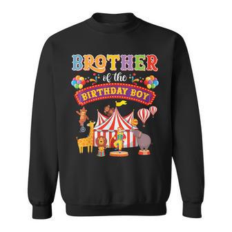 Brother Of The Birthday Boy Carnival Circus 1St Birthday Sweatshirt - Thegiftio
