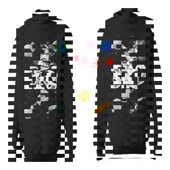 Brother Bro Space Astronaut Birthday Family Matching Sweatshirt | Seseable UK