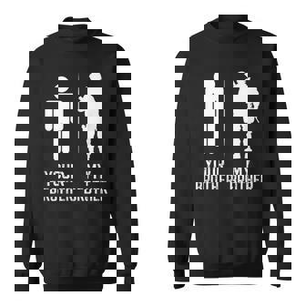 My Brother Military Brother Of A Soldier Brother Sweatshirt | Mazezy