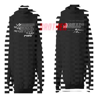 Brother Pit Crew Race Car Birthday Family Racing Boys Sweatshirt | Mazezy