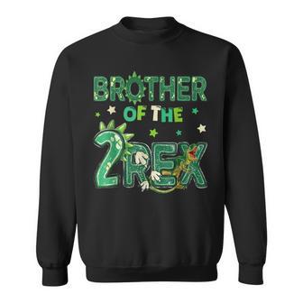 Brother Of The Two Rex Birthday Dinosaur Family Matching Sweatshirt - Seseable