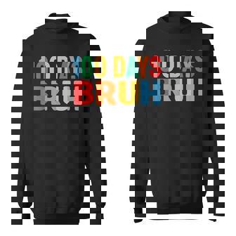 Bruh 100Th Day Ofchool 100 Days Ofchool シャツ キッズ 男の子 スウェットシャツ - Kawaiitshirt