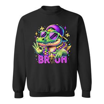 Bruh 67 Mardi Gras Six Seven Alligator Boys 67 Mardi Gras Sweatshirt - Thegiftio UK