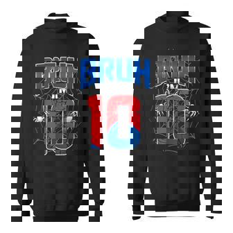 Bruh I'm 10 Year Old It's My 10Th Birthday Boy Spider Web Sweatshirt - Thegiftio