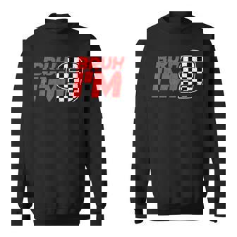 Bruh I'm 9 Checkered 9Th Birthday Boy Race Car Birthday Sweatshirt - Thegiftio