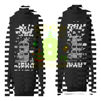 Bruh It's My 8Th Birthday Game Pixel 8 Year Old Birthday Boy Sweatshirt | Seseable UK