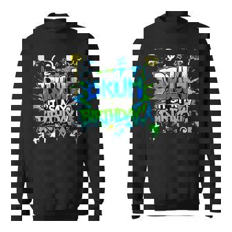 Bruh It's My Birthday Colorful Drip Graffiti Bday Boy N Sweatshirt | Seseable CA