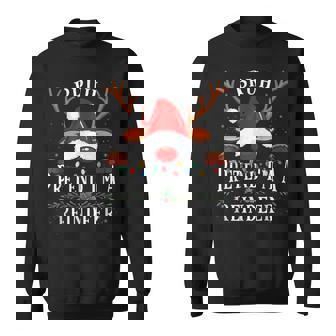 Bruh Pretend I'm A Reindeer Christmas Pajama Costume Xmas Sweatshirt | Seseable UK