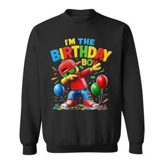 Builder Gamer Building Blocks Bruh Birthday Brick Sweatshirt - Thegiftio UK