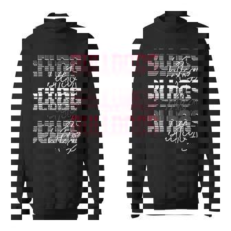 Bulldogs School Spirit Maroon Bulldog Pride Game Day Mascot Sweatshirt - Monsterry