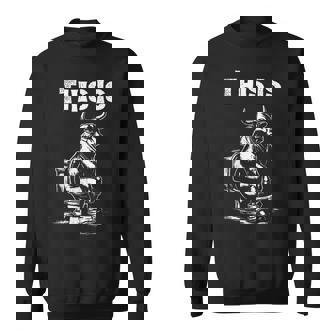 This Is Bullshit Cow Toilet Humor Sweatshirt | Seseable FR