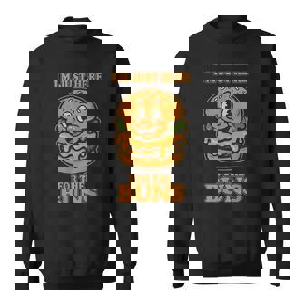 Burger Buddies 「I'm Just Here For The Buns」バーガー スウェットシャツ - Kawaiitshirt