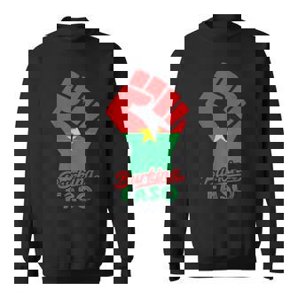 Burkina Faso Flag Burkina Fasoan Pride Patriotic Handfist Sweatshirt | Mazezy