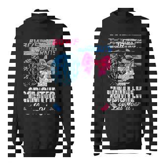 Burnouts Or Bows Your Godmother Loves You Gender Reveal Sweatshirt - Monsterry