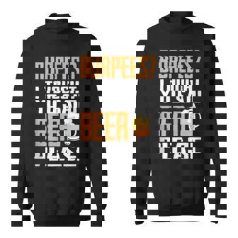 Burpees Divertido Regalo Para Fanáticos De Los Deportes Y El Pub De Cerveza In Mangas Camisa de entrenamiento - Regaloses