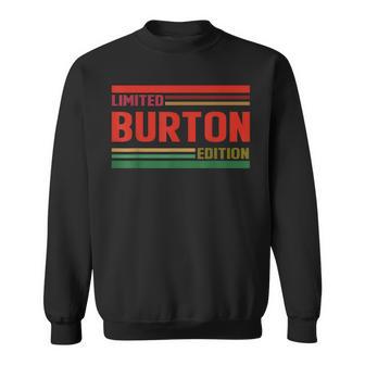Burton Limited Edition Burton Name Personalized Sweatshirt - Thegiftio UK