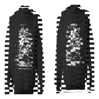 Caballo En Estilo De Dibujo Fotorrealista Como Retrato Genial Camisa de entrenamiento - Regaloses