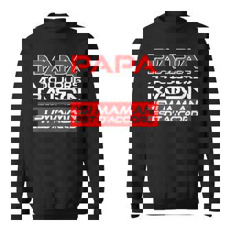 Cadeau Papa A Toujours Raison Humour Fête Des Pères Original Sweater e - Cadeauxyz