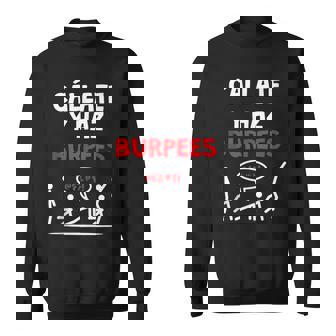 Cállate Y Burpees Diseño Divertido Para Crossfit Y Gimnasio In Mangas Camisa de entrenamiento - Regaloses