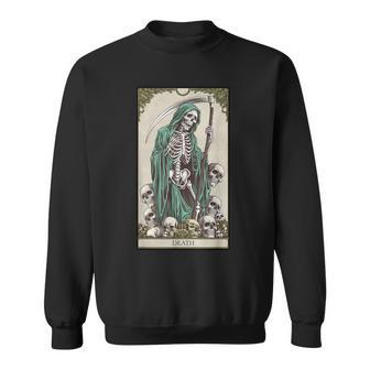Camisa Con Estampado De Tarot Diseñointage De Arte Gótico Diseño De Esqueleto Camisa de entrenamiento - Regaloses
