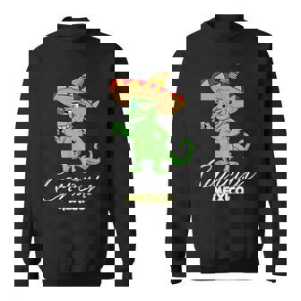 Cancun Mexico Mexican T Rex Dino Cancun Sweatshirt - Thegiftio