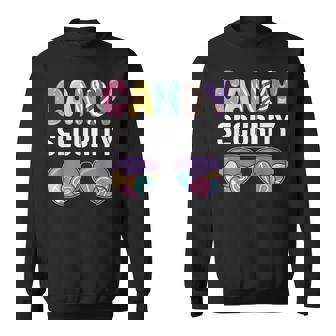 Candy Security Sunglasses Party Costume Sweatshirt - Seseable