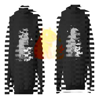 Capybara Et Axolotl Mignon Animal Amitié Drôle Sweater e - Cadeauxyz