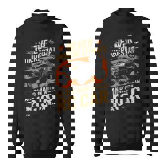 Car Racing Remote Control Old Man With RC Car Sweatshirt Unisex | Mazezy