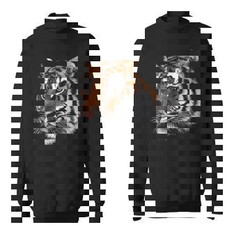 Cara De Gruñido Enojado Tigre De Bengala Cool Amante Del In Mangas Camisa de entrenamiento - Regaloses