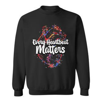 Cardiovascular Support Wear Red Heart Health Awareness Month Sweatshirt - Thegiftio UK