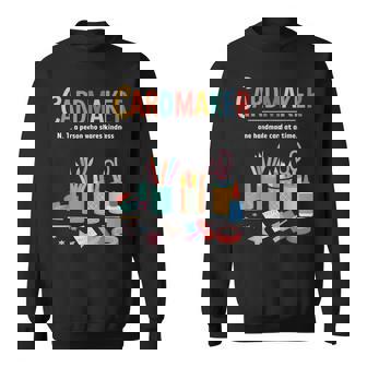 Cardmaking Meaning Cardmaking Crafter Scrapbook Card Maker Sweatshirt | Mazezy