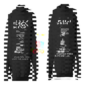 Cat Bingo Because Murder Is Wrong Sweatshirt | Seseable FR