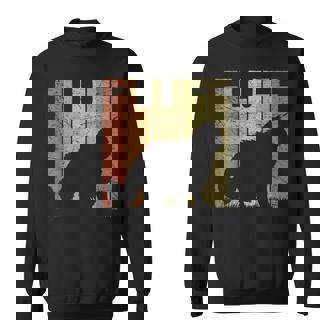 Cat Fluff Vintage Cat Lover Retro Cat Silhouette Sweatshirt - Thegiftio