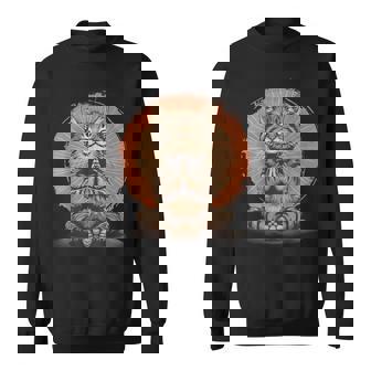 Cat Meditation Zen Buddha Hindu Buddhist Spirituality Sweatshirt - Thegiftio