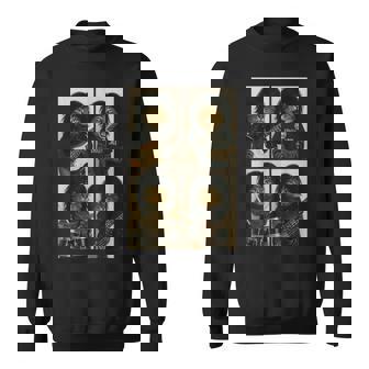 Cat Rock Band Photobooth Selfie Guitar Halloween Sweatshirt | Seseable FR