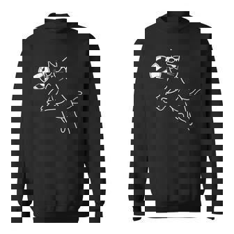 Cat Wearing Sunglasses Volleyball Cat Sweatshirt - Thegiftio