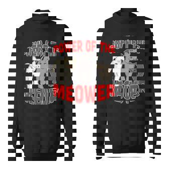 Catuperheros Power Of The Meower Feline Bossestrut Meow スウェットシャツ - Kawaiitshirt