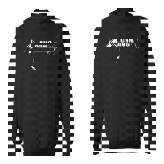 Caving Heartbeat Love Mountain Speleology Caves Heartbeat Sweatshirt Unisex | Mazezy