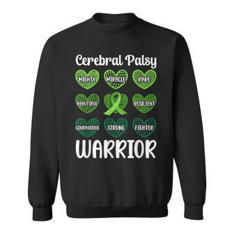 Cerebral Palsy Warrior Hearts Cp Awareness Month Sweatshirt | Mazezy