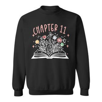 Chapter 11Th Birthday Bookworm 11 Years Old For Book Loves Sweatshirt - Thegiftio UK