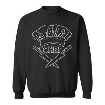 Chef Cuchillos Yombrero De Chef Ilustración De Cocina Camisa de entrenamiento - Regaloses