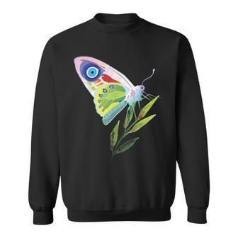 Chemise Contre Le Mauvais Œil Grec Papillon Sweater e - Cadeauxyz
