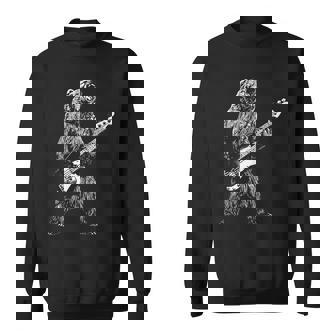 Chemise Ours Jouant De La Guitare Basse Pour Homme Sweater e - Cadeauxyz