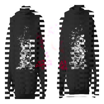 Cherry Blossom Japanese Dragon Asian Retro 80’S Style Sweatshirt - Thegiftio