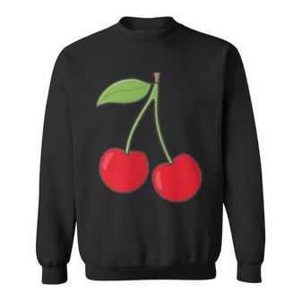 Cherry Pocket Cherries Fruit Sweatshirt - Thegiftio UK