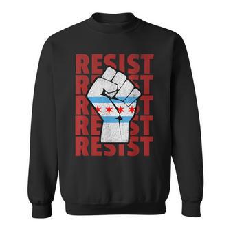 Chicago Resist Free Protest Hands Off Sweatshirt - Thegiftio