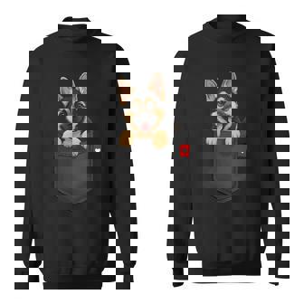 Chien Berger Allemand Dans La Poche Regardant Mignon Chiot Sweater e - Cadeauxyz