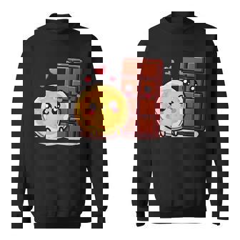 Choco And Pancake Couples Love Sweatshirt | Mazezy