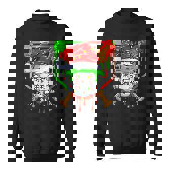 Christmas Baseball Drip For Boys Ice Cream Drip Baseball Sweatshirt - Seseable