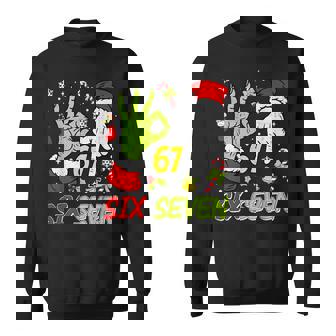 Christmas Six Seven 67 Meme 6 7 Xmas Holiday Slang Sweatshirt | Seseable CA